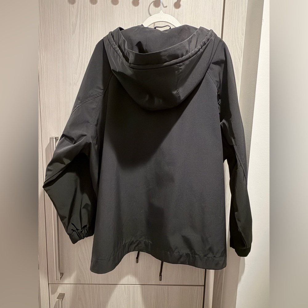 Brand New Zara Black Oversized Waterproof Water Repellent Hooded Parka Jacket - Picture 8 of 8